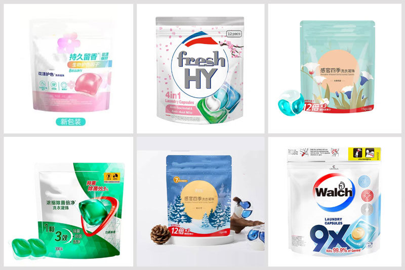 RL-GD8-200R/250R/300D洗衣凝珠全自動包裝機樣品