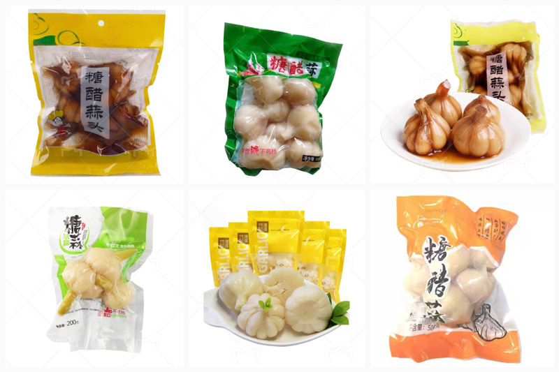 RL-GD8-ZK10-200-240糖醋蒜真空包裝機(jī)樣品
