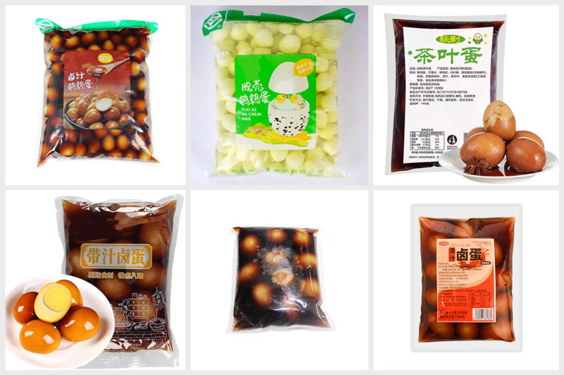 帶湯鹵蛋真空包裝機(jī)樣品